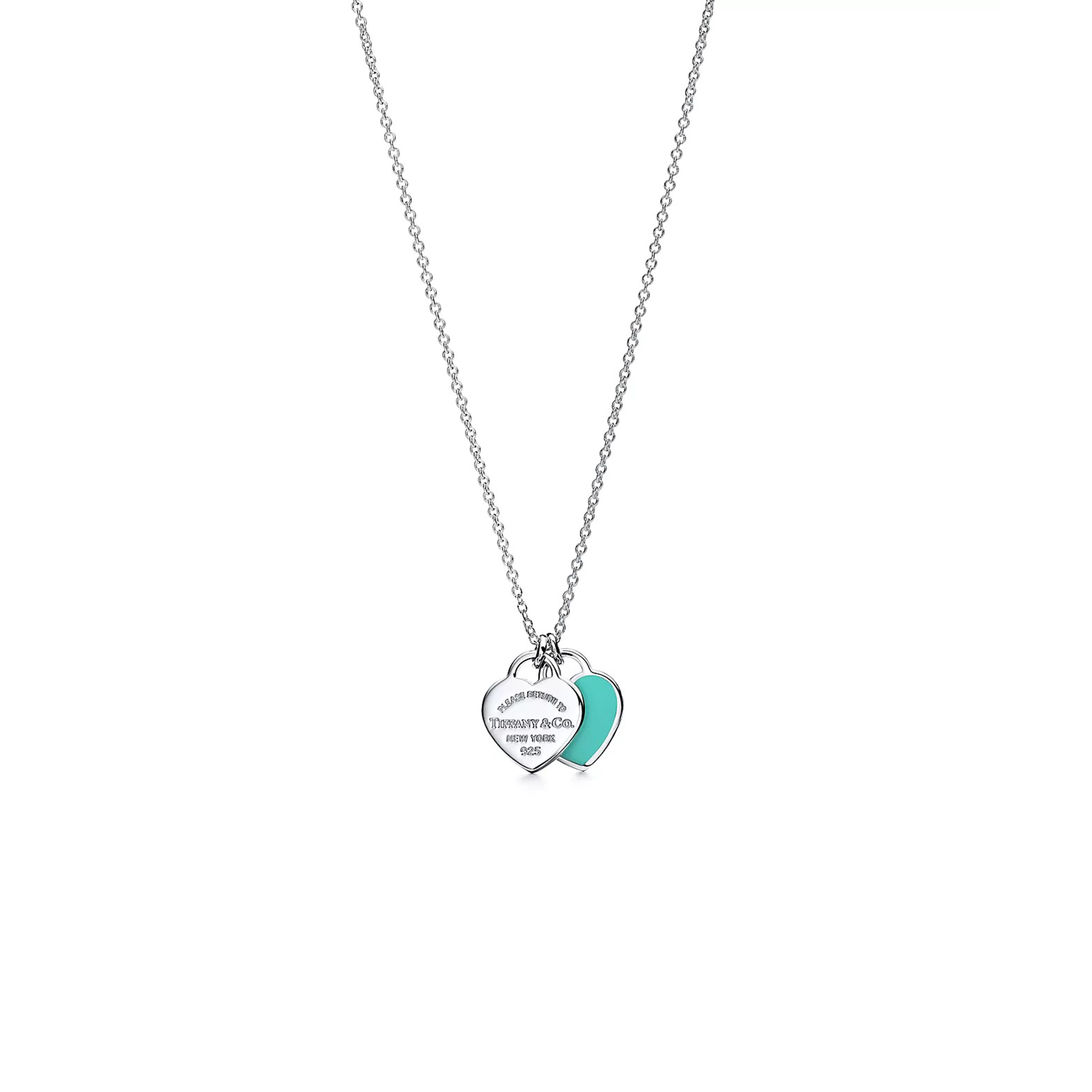 TIFFANY RETURN TO TIFFANY® TIFFANY BLUE® DOUBLE HEART TAG PENDANT 60014069 TIFFANY RETURN TO TIFFANY® TIFFANY BLUE® DOUBLE HEART TAG PENDANT 60014069